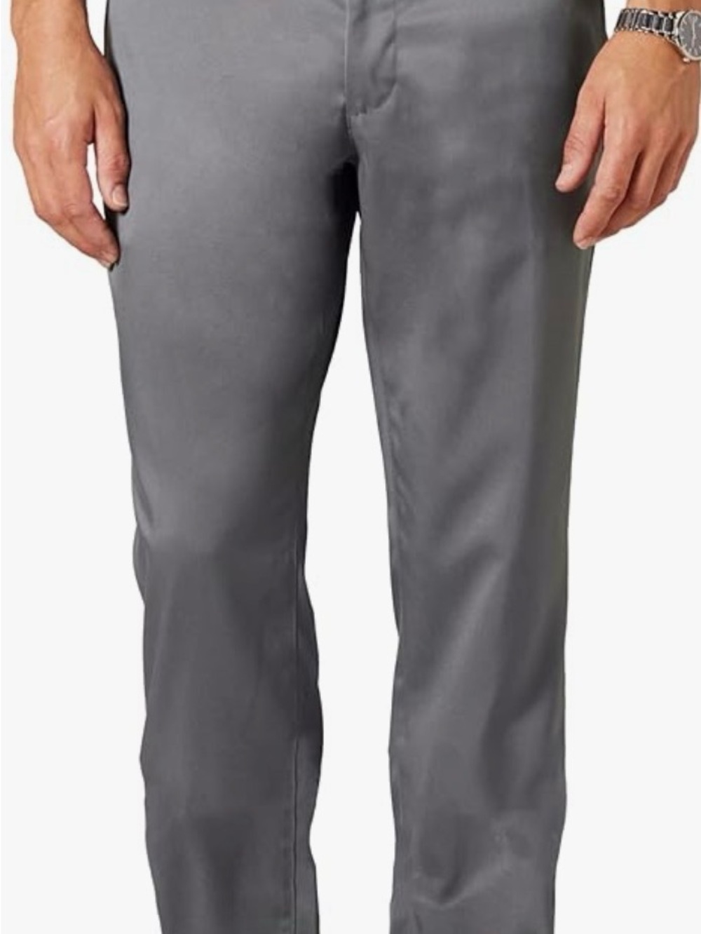 Men's Straight Fit Gray Pants 34x30 like new golf casual stretch comfort waist